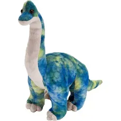 WILD REPUBLIC Dinosaur Medium Brachiosaurus - Stofftier Brachiosaurus, umweltfreundlich mit Füllung aus recycelten Wasserflaschen, ideal zum Kuscheln und Lernen über Dinosaurier, perfekt als Geschenk für Kinder.
