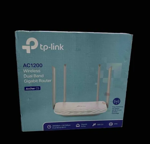 TP-Link Archer C5 AC1200 Dual-Band Router - Drahtlose Router mit schnellem AC1200 Dual-Band WLAN für lagfreies Streaming und Gaming, ideal für Ihr Zuhause.