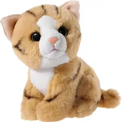 Heunec Kuscheltier Katze Mini-Mi rot Plüsch 14cm Spielzeug - Beige