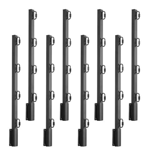VEVOR Übersteigschutz Zaunerhöhung 8er-Pack – Stacheldrahtarm für mehr Sicherheit - Erhöhen Sie Ihren Zaun um 605 mm mit diesen robusten Zaunpfostenverlängerungen aus verstärktem Stahl. Ideal für Gärten und Höhlen, um Haustiere sicher zu halten. Einfache Montage mit umfassendem Zubehör.