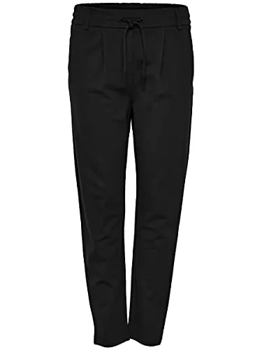 ONLY Damen Onlpoptrash Easy Colour Pant PNT Noos Hose - Damen-Hosen mit Kordelzugverschluss, ideal für einen lässigen Look, ausgestattet mit Gürtelschlaufen und Plissee-Detail für zusätzlichen Stil.