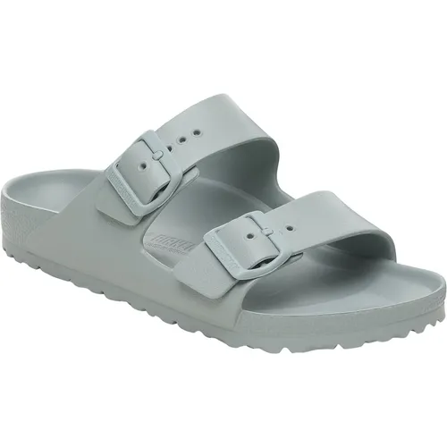 Birkenstock Damen Sandalen aus Öko-Leder, Pure Sage, 39 EU - Wanderschuhe mit ergonomischer Fußbett-Technologie für optimalen Tragekomfort und Unterstützung während Ihrer Outdoor-Aktivitäten.