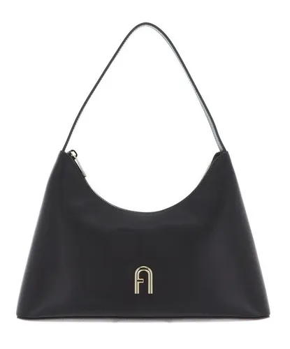 Furla Diamante S Schultertasche - Damen in Dunkelgrau - Elegante Furla Diamante S Schultertasche aus hochwertigem Leder, ideal für den urbanen Alltag. Stilvoll und praktisch, perfekt für jede Gelegenheit.