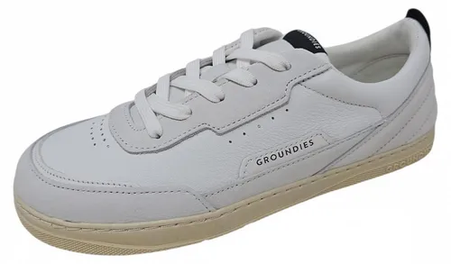 GROUNDIES Barfußschuhe Damen Sneaker Zurich aus Leder in Weiß, Größe EUR 41 - Damen-Sneaker, innovative Barfußschuhe aus hochwertigem Leder für ein natürliches Laufgefühl und optimalen Komfort.
