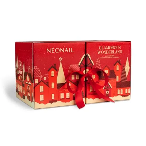 NEONAIL Adventskalender 2024 Frauen - 24-teilig Geschenkset Frauen - Adventskalender Mädchen - Beauty Weihnachtskalender - Beauty Adventskalender Kosmetik - UV Nagellack - Glamorous Wonderland