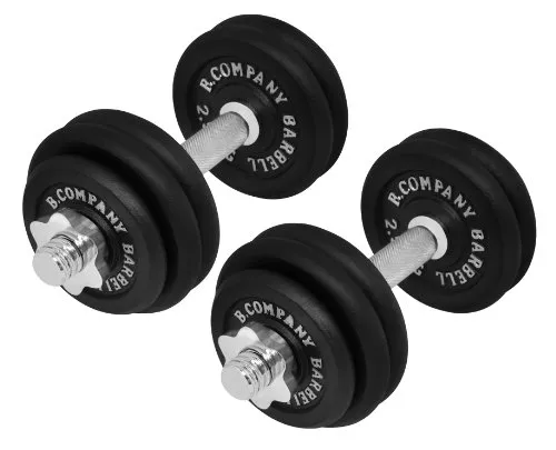 Bad Company Kurzhantel Set 30 kg - Professionelles 2er Set Kurzhanteln aus Gusseisen für optimales Krafttraining. Ergonomischer Griff und präzise Gewichtsabstufungen ermöglichen individuelles Training ohne Fehlbelastungen.