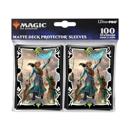 Ultra PRO - Tarkir Dragonstorm Eshki, Temur’s Roar (Temur Roar Commander Deck) 100ct Deck Protector Sleeves for Magic: The Gathering | Magic Gathering Accessories MTG Card Protection TCG Deck Sleeves