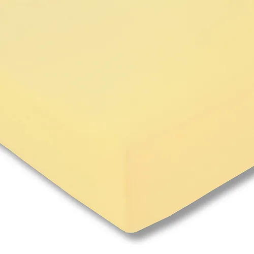Estella Bettlaken Feinjersey - Rundumgummi in Quitte - Betttücher für Matratzen 140x200 bis 160x200 cm, 100% Baumwolle, pflegeleicht und trocknergeeignet, OEKO-TEX® zertifiziert für schadstofffreien Schlaf.