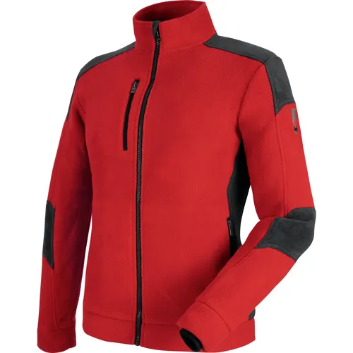 Würth MODYF Fleecejacke Cetus Arbeitsjacke aus Fleece für Herren Bequem, strapazierfähige Herren Arbeits-Fleecejacke, Rot