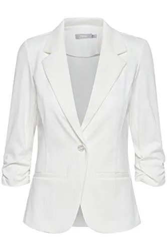 fransa FRZablazer Damen Blazer Kurzblazer mit Stretch - Eleganter Damen Blazer mit gerafften Ärmeln und Taschen, ideal für Büro und Freizeit. Bequemes Material und vielseitig kombinierbar.