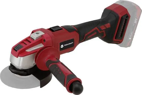 TOOLCRAFT WSS-100 Akku-Winkelschleifer 20V - Schleifmaschine mit bürstenlosem 20V Hochleistungsmotor, ideal für präzises Arbeiten. Teil des TOOLCRAFT Wechsel-Akku Systems für hohe Kosteneffizienz.