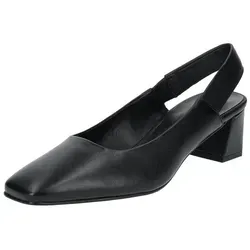 Högl Pumps Leder Pumps schwarz 38,5 EU - Elegante Pumps in Schwarz aus hochwertigem Leder, mit 6 cm Blockabsatz für optimalen Komfort und Stil, ideal für jeden Anlass.