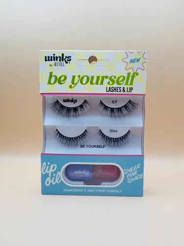 ARDELL Künstliche Wimpern Set Winks mit Lippenöl *NEU*