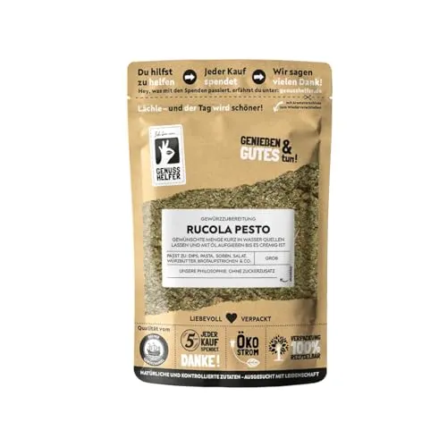 Bremer Gewürzhandel Rucola Pesto Gewürzmischung, 10 x 100g - Entdecken Sie die aromatische Rucola Pesto Gewürzmischung für köstliches Pesto, Salatdressings und mehr. Mit hochwertigen Zutaten und ohne künstliche Zusätze zaubern Sie im Handumdrehen einen unverwechselbaren Genuss!