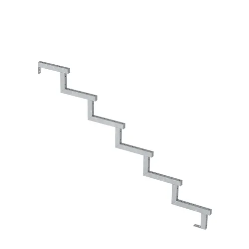 Plus Stahltreppenwange verzinkt - 17 cm Stufenhöhe - Treppen, langlebige verzinkte Stahltreppenwange mit 17 cm Stufenhöhe und stabilem Beschlag für sicheren Aufbau.