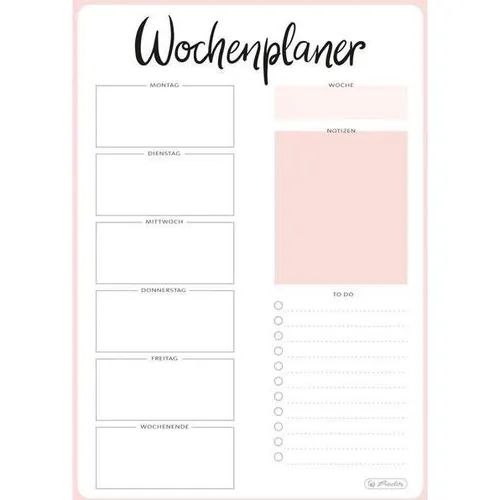 Herlitz Wochenplaner A5, 2026 - Planen Sie Ihr Jahr effizient - Kalender für 2026 im handlichen A5-Format, ideal für eine strukturierte Wochenplanung und Organisation Ihrer Termine.