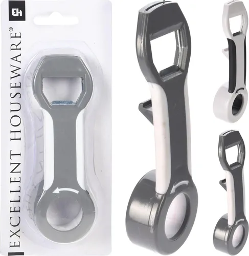 Universal-Öffner 4 in 1 - Vielseitiger Deckelöffner für Dosen und Flaschen - Dosenöffner für Schraubdeckel, Vakuumdeckel und Kronkorken. Ideal für müheloses Öffnen von Gläsern und Flaschen, auch mit Vakuumverschluss. Perfekt für die Küche!