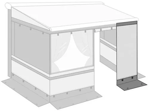 FIAMMA Privacy Room Frontpanel Light 150 cm - Caravan-Zubehör: Ideal zur Erweiterung des Fiamma Privacy Room Light für Markisen F45/F80, sorgt für zusätzlichen Schutz und Privatsphäre.