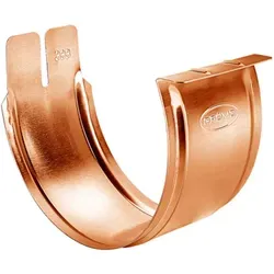 Klebe Rinnenverbinder Grömo, Kupfer 250 mm – Hochwertiger Anschluss - Der Klebe Rinnenverbinder von Grömo in Kupfer (250 mm) sorgt für eine sichere Verbindung und ist ideal für langlebige Dachrinnenlösungen. Perfekt für den professionellen Einsatz in der Dachentwässerung.