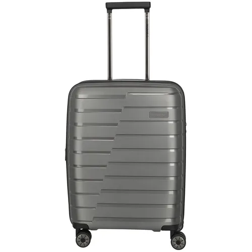 Travelite Air Base 4-Rollen Trolley anthrazit 75345-04 - Koffer/Trolley mit 4 Rollen, leicht und wendig, ideal für Kurztrips und Reisen mit Handgepäck