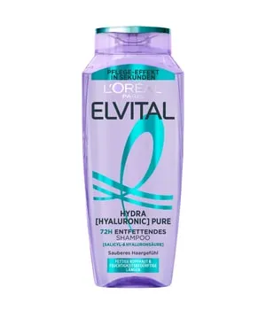 L'OREAL Elvital Hydra Hyaluron Pure 72h Öl-Kontroll-Shampoo 300 ml