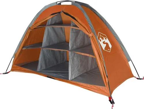 vidaXL Lagerzelt 9 Fächer - Outdoor Zelt mit viel Stauraum - Zelte für Camping und Outdoor, wasserdichtes Design mit viel Stauraum für Ordnung, einfacher Auf- und Abbau dank flexibler Stangen.