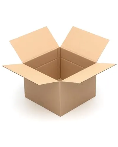 KK Verpackungen Versandkartons 400 x 400 x 300 mm Braun 2-wellig (Außenmaß 406 x 406 x 317 mm) Variable Höhe bei 200 mm | 5 Stück, Faltkartons Kartons für Versand als DHL Paket DPD Hermes GLS M (KK47)