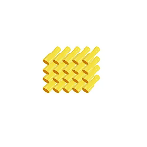 Flachsteckhülsen vollisoliert gelb 4-6 mm 6,3 x 0,8 mm 50x Flachsteckhülse Crimpzange Flachstecker Crimp Zange Flach Stecker Kabelschuhe kfz ARLI