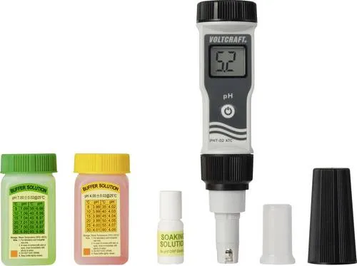 Voltcraft PHT-02 ATC pH-Messgerät - Wassertester für Pools und Aquarien, präzise pH-Wertmessung für optimales Wasser und Gesundheit von Fischen.