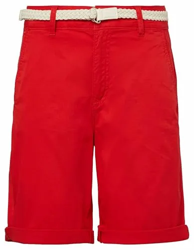 s.Oliver Chino Bermuda mit Gürtel - Damen-Shorts, stylische Chino Bermuda mit praktischem Gürtel für perfekten Sitz und lässigen Look.