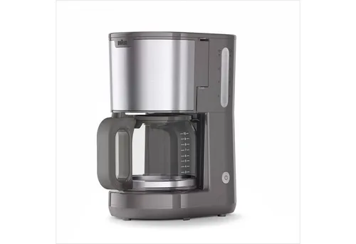 Braun Filterkaffeemaschine 0X13211092, Papierfilter 1x4 - Kaffeemaschine mit 1000 W Leistung und 15 Tassen Kapazität, ausgestattet mit Tropfstoppfunktion und automatischer Abschaltung für mehr Sicherheit und Komfort.