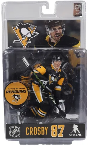 McFarlane Toys NHL Pittsburg Penguins - Sidney Crosby Figur 18cm - Action- & Spielfiguren, detailgetreue Nachbildung des NHL-Stars Sidney Crosby für echte Fans und Sammler.