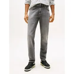 Tommy Jeans Slim-fit-Jeans Ryan Regular Slim - Hochwertige Slim-Straight-Jeans aus elastischem Denim in Grau, ideal für einen lässigen Look mit regulärer Leibhöhe und schmaler Beinform.