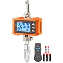 VEVOR Kranwaage 1000kg Tragkraft - Hängewaage für Industrie und Gewerbe - Tischwaage mit einer Tragkraft von 1000kg, ideal für industrielle Anwendungen und präzise Gewichtsmessungen.