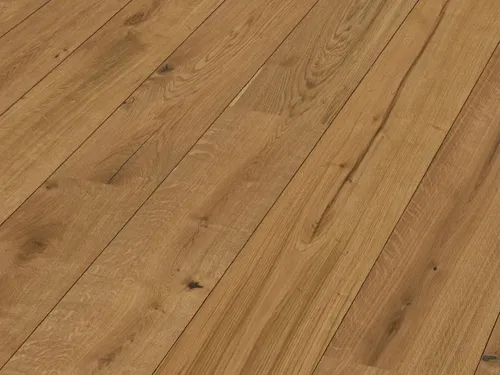 Lindura HD 400 Eiche authentic 8904 Landhausdiele - Hochwertige Parkett-Landhausdiele aus gebürsteter Eiche, ideal für rustikale Wohnräume. Mit praktischer Klick-Verbindung für einfache Verlegung. Stärke: 11 mm, Breite: 32 cm, Länge: 260 cm.