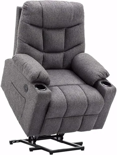MCombo Relaxsessel mit elektrischer Aufstehhilfe - Sessel mit Relaxfunktion, extra hohe Rückenlehne und praktischer Aufstehhilfe, ideal für Komfort und Unterstützung beim Sitzen und Aufstehen.