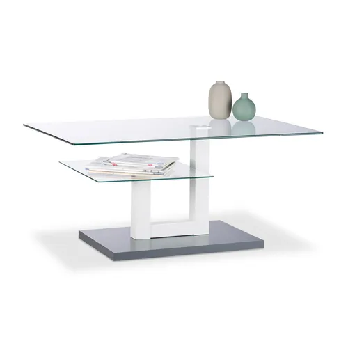 Moderner Rechteckiger Glastisch für Ihr Wohnzimmer - Tische & Stehtische – Stabiler Couchtisch aus Glas mit elegantem Design, ideal für jedes moderne Wohnzimmer.
