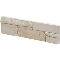 Stegu Verblender Istria Beige 9,3 cm x 20 - 34 cm x 1,2 - 2,4 cm - 0,51 m² - Der dekorative Verblender Istria in Beige sorgt für ein mediterranes Flair in jedem Raum. Ideal für Wände in Wohnräumen sowie in Gastronomiebetrieben. Einfache Montage und ansprechendes Design machen ihn zum perfekten Akzent.