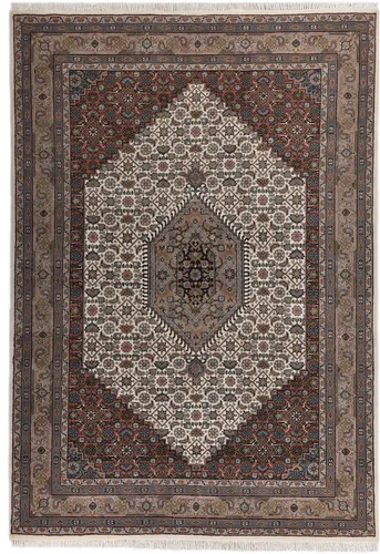 THEKO Orientteppich Benares Bidjar – Cremefarbener Wollteppich, 250 cm Breite - Teppiche – Hochwertiger THEKO Orientteppich aus Wolle, ideal für gemütliche Schlafzimmer. Genießen Sie die Qualität und erhalten Sie 10€ Willkommens-Gutschein bei Newsletter-Anmeldung!