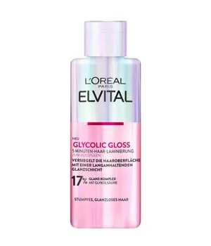L'Oréal Paris Elvital Glycolic Gloss Haarkur 200 ml - Glänzende Haarkur für Zuhause mit Glykolsäure. Regeneriert die Haarfaser und sorgt für sichtbar mehr Glanz und Geschmeidigkeit. Ideal für eine Haartransformation, die bis zu 5 Haarwäschen hält.