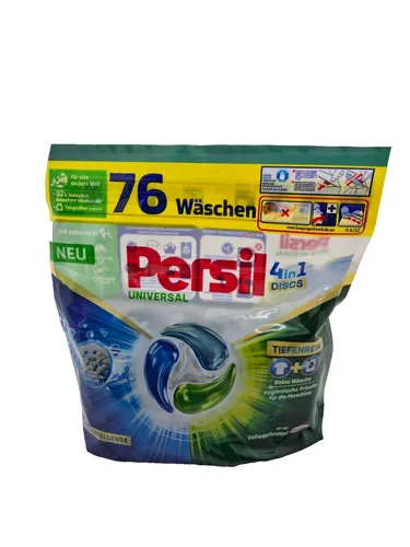Persil Discs Universal 76 Discs - Effektive Reinigung - Waschmittel mit 76 Discs für eine kraftvolle und einfache Reinigung von Kleidung, ideal für alle Waschmaschinen und Textilien.