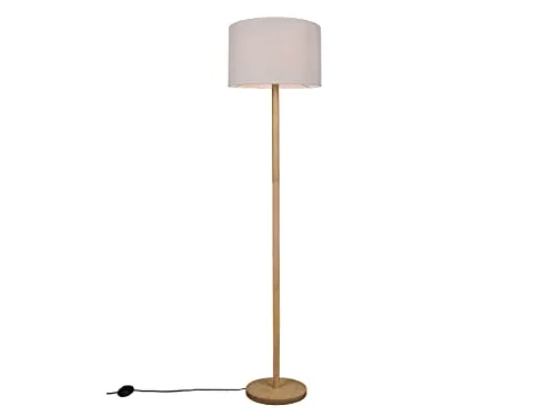 TRIO Leuchten LED Stehlampe mit Dimmfunktion - Standleuchte aus Holz mit wechselbarem LED-Leuchtmittel, warmweißem Licht und dimmbarer Funktion für gemütliche Atmosphäre in Ihrem Wohnraum.