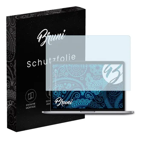 Bruni 2x Folie für Apple MacBook Pro 2020 13 inch Schutzfolie Displayschutzfolie