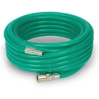 EBERTH Druckluftschlauch Länge 10m Durchmesser 10mm x 14mm 3/8 Kupplung 24 Bar