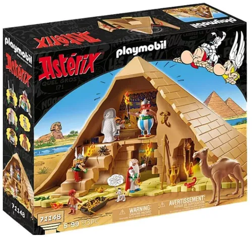 PLAYMOBIL 71148 Asterix: Pyramide des Pharao - Spielfigur Spielsets mit 93 Teilen, inklusive 5 Figuren und gefährlichen Überraschungen. Ideal für Kinder ab 5 Jahren, robust und perfekt für tägliches Spielen.