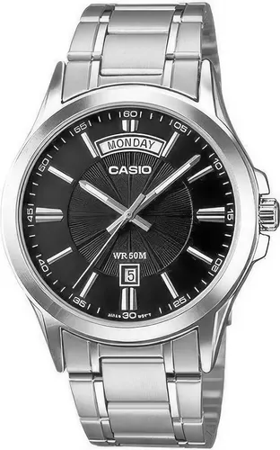 Casio MTP-1381D-1A Herrenarmbanduhr - Armbanduhren für Herren mit elegantem Edelstahlarmband, Wasserdicht bis 50m und praktischer Datumsanzeige für den modernen Alltag.