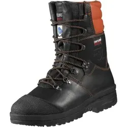 Craftland ROBINIE Forst-Schnürstiefel - Robuste Stiefel für Forstarbeiter, EN ISO 17249 S2 geprüft, aus hydrophobiertem Büffel-Rindnarbenleder, mit rutschfester Nitril-Sohle und hochwertigem Schnittschutz.