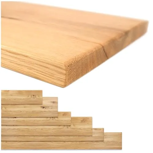 EICHE Regalbrett 80cm - Schweberegal aus massivem Holz - Schweberegal aus europäischer Eiche, handgefertigt und einzigartig. Ideal für Büro, Küche oder Wohnzimmer, trägt Deko und Bücher stilvoll.