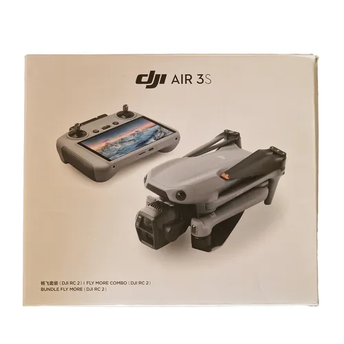 DJI Air 3S Fly More Combo - Drohne mit 1" CMOS Kamera, 4K 60fps, perfekte Aufnahmen bei schwachem Licht und intelligente Rückkehrfunktion