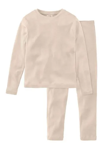 hessnatur Pyjama Unisex aus reiner Bio-Baumwolle - Nachhaltiger Schlafanzug für Jungen und Mädchen, aus dehnbarer Bio-Baumwolle, mit bequemen Gummibund und stylishen Nahtdetails.